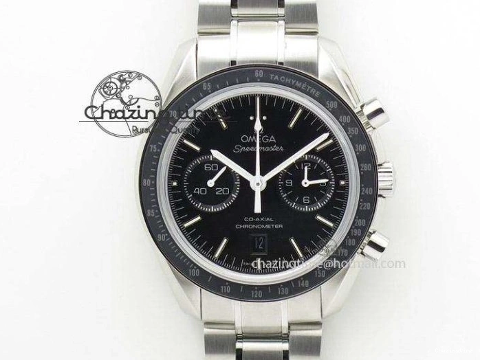 0326 Breathable Seamaster Professional Chrono RG Black Ceramic Black Dial On Black Gummy Strap A 8214